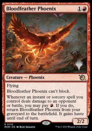 Bloodfeather Phoenix (Promo Pack) [March of the Machine Promos] | Event Horizon Hobbies CA