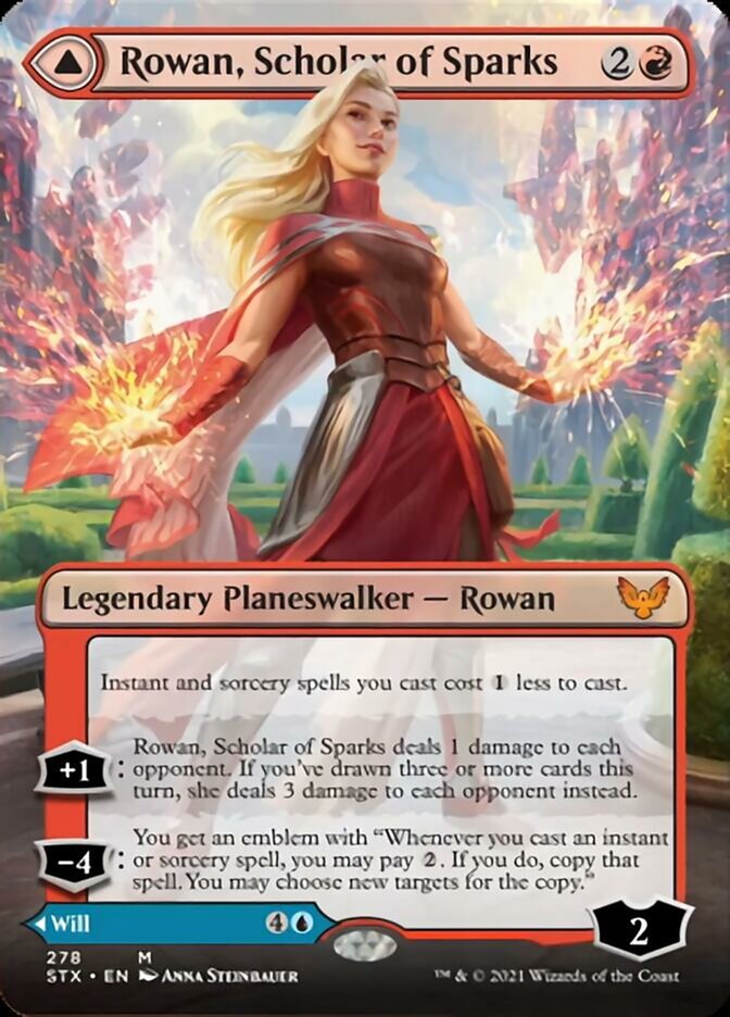 Rowan, Scholar of Sparks // Will, Scholar of Frost (Extended) [Strixhaven: School of Mages] | Event Horizon Hobbies CA