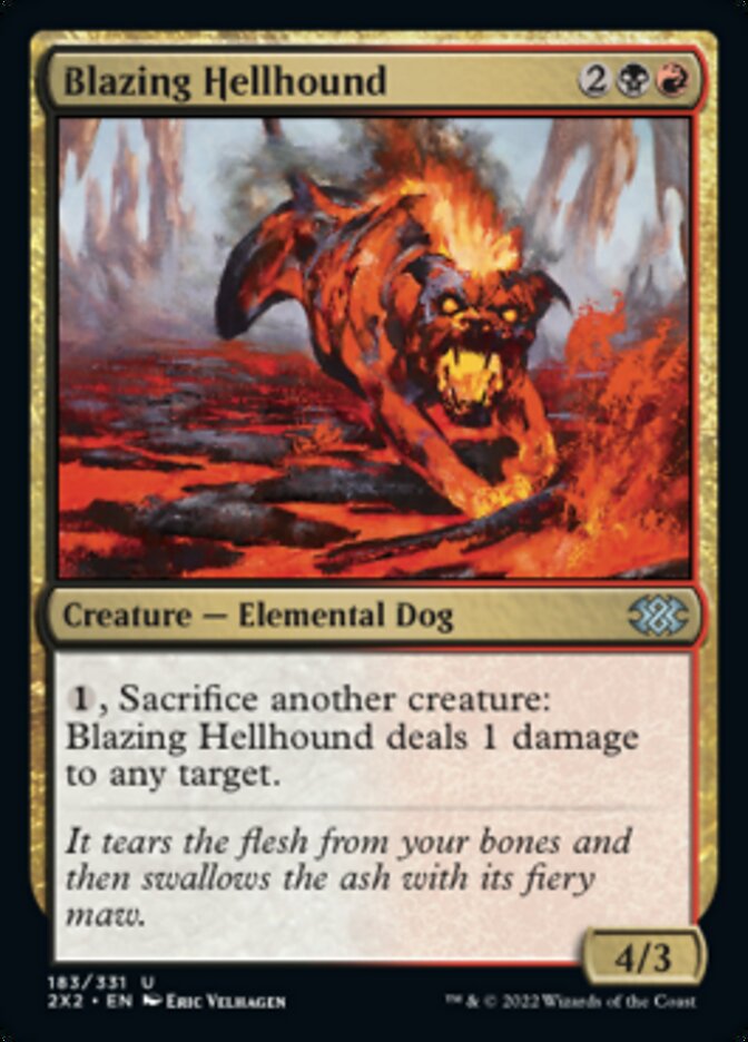 Blazing Hellhound [Double Masters 2022] | Event Horizon Hobbies CA