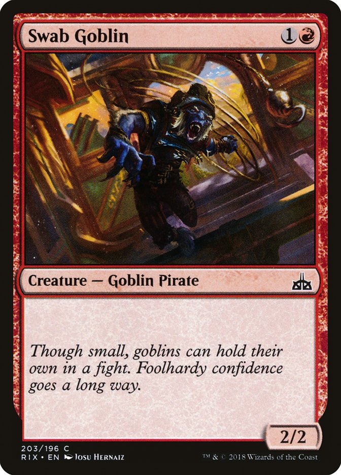 Swab Goblin [Rivals of Ixalan] | Event Horizon Hobbies CA