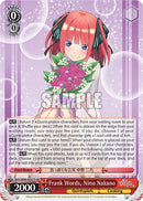 Frank Words, Nino Nakano (5HY/W90-E057S SR) [The Quintessential Quintuplets 2]