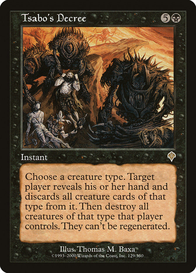 Tsabo's Decree [Invasion] | Event Horizon Hobbies CA