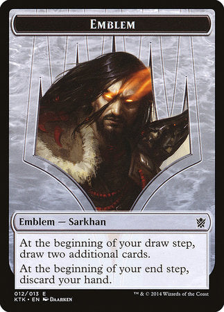 Emblem - Sarkhan, the Dragonspeaker [Khans of Tarkir Tokens] | Event Horizon Hobbies CA