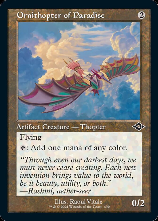 Ornithopter of Paradise (Retro Foil Etched) [Modern Horizons 2] | Event Horizon Hobbies CA