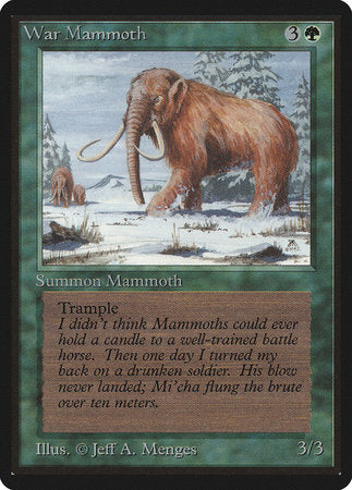 War Mammoth [Limited Edition Beta] | Event Horizon Hobbies CA