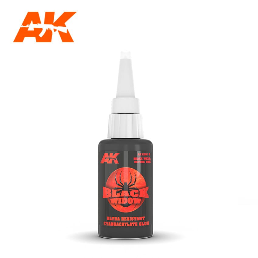 AK Interactive Black Widow Ultra Resistant Cyanoacrylic Glue | Event Horizon Hobbies CA