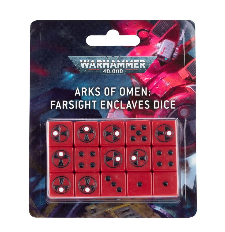 40K - Arks of Omen - Farsight Enclaves Dice | Event Horizon Hobbies CA