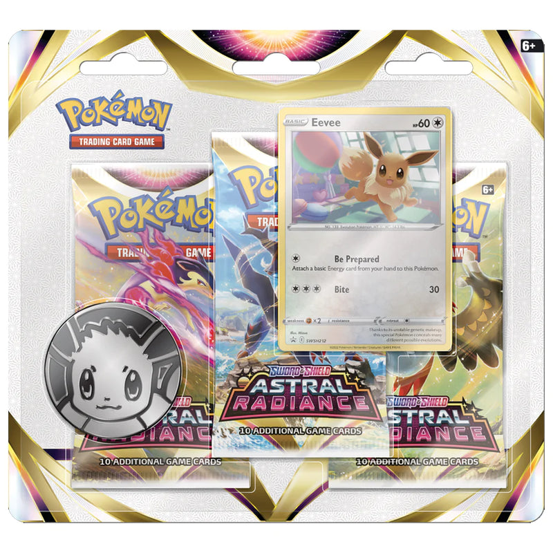 Pokemon - Astral Radiance - 3 Booster Packs and Coin