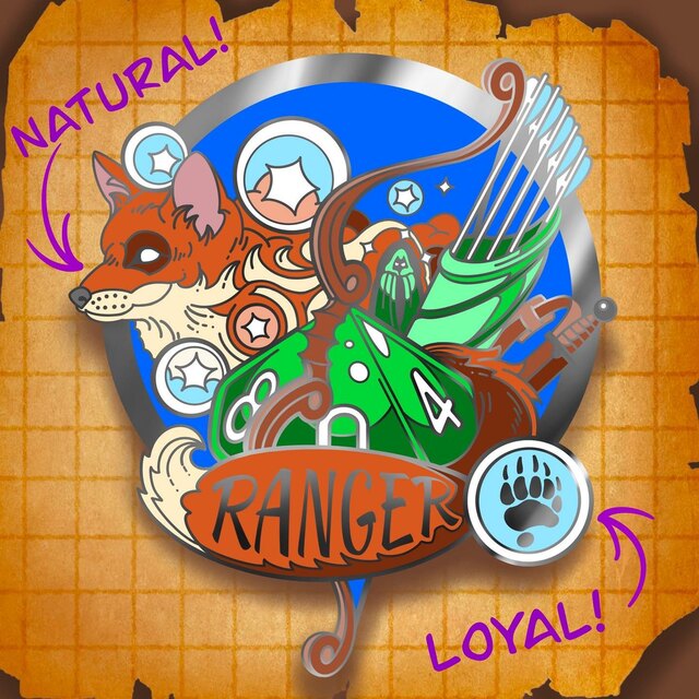Ramstar Games - Scrolls and Daggers - Enamel Pins