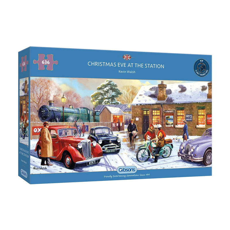 Jigsaw Puzzles - Gibsons - Christmas Eve At The Station