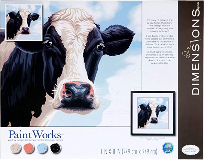 PaintWorks - Paint By Numbers - Cow | Event Horizon Hobbies CA
