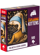 Jigsaw Puzzle - Exploding Kittens - Pug with a Peral Earring - 500