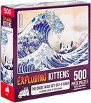 Jigsaw Puzzle - Exploding Kittens - The Great Wave Off Cat-A-Gawa - 500