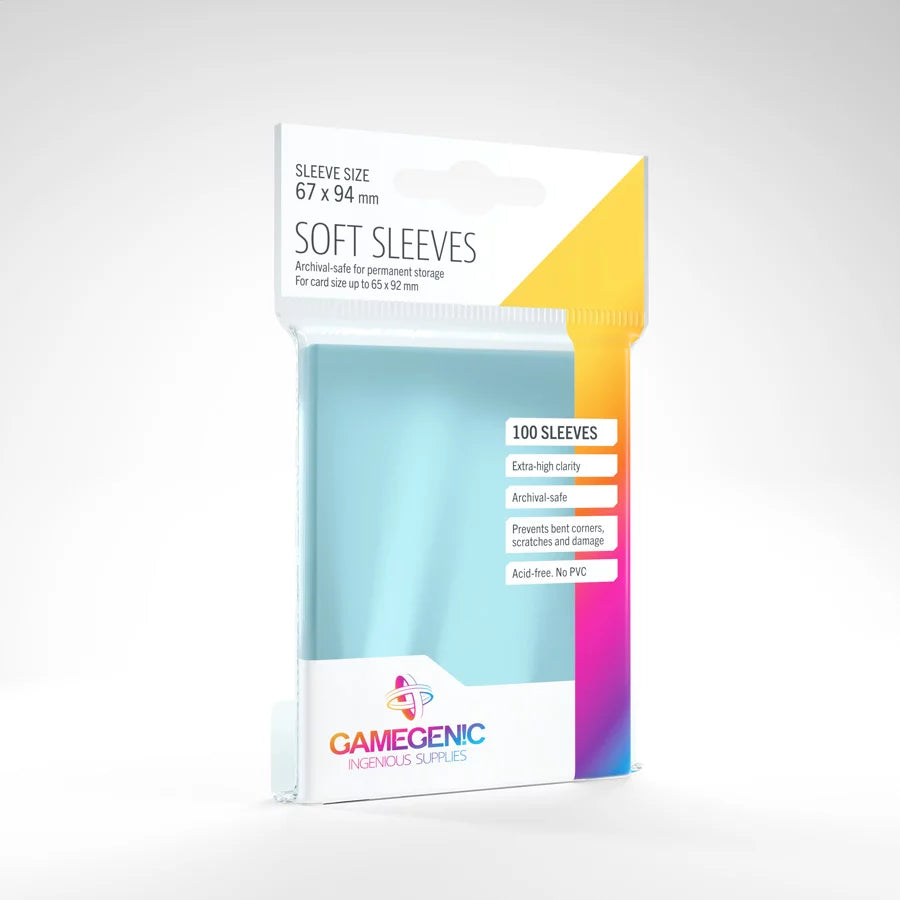 Sleeves  - Gamegenic - Soft Sleeves (100ct) | Event Horizon Hobbies CA