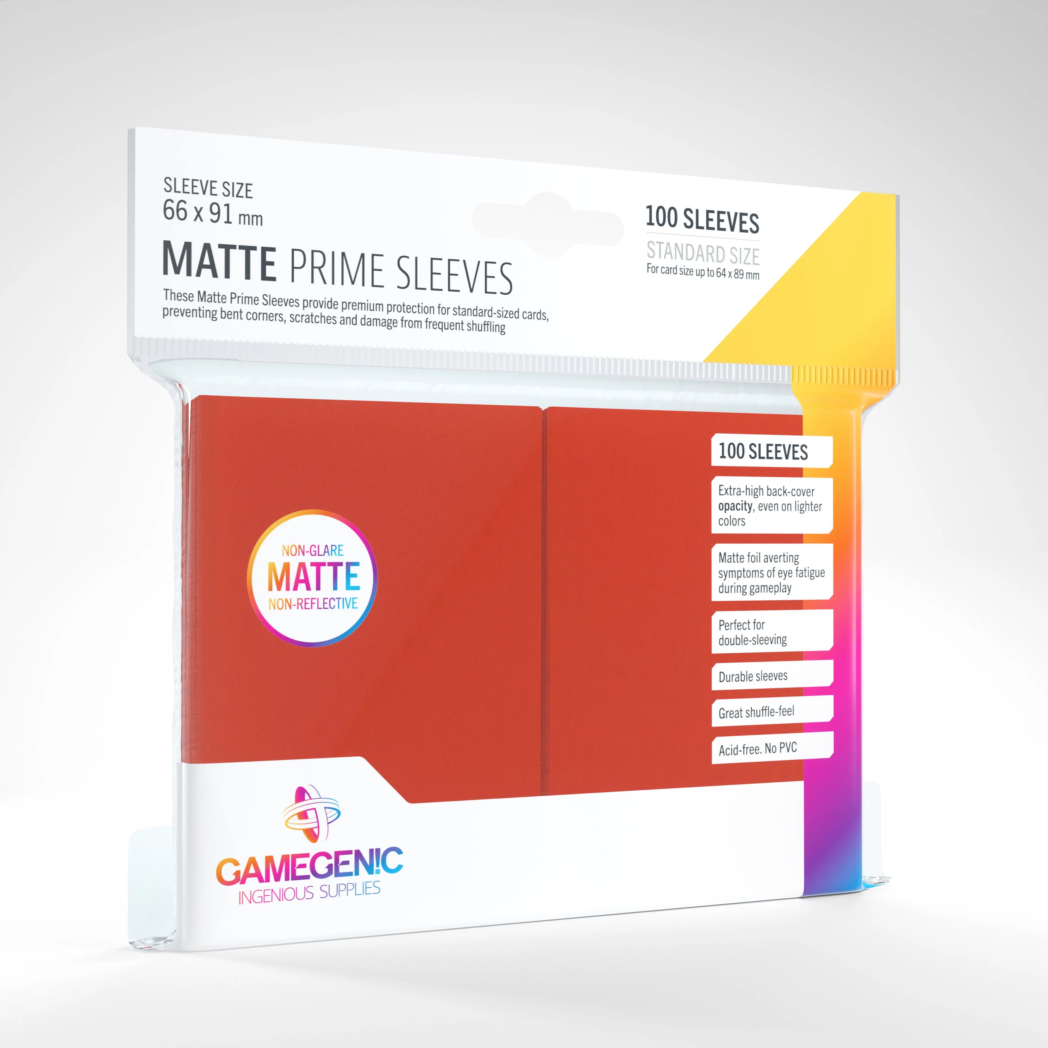 Sleeves  - Gamegenic - MATTE Prime Sleeves (100ct) | Event Horizon Hobbies CA