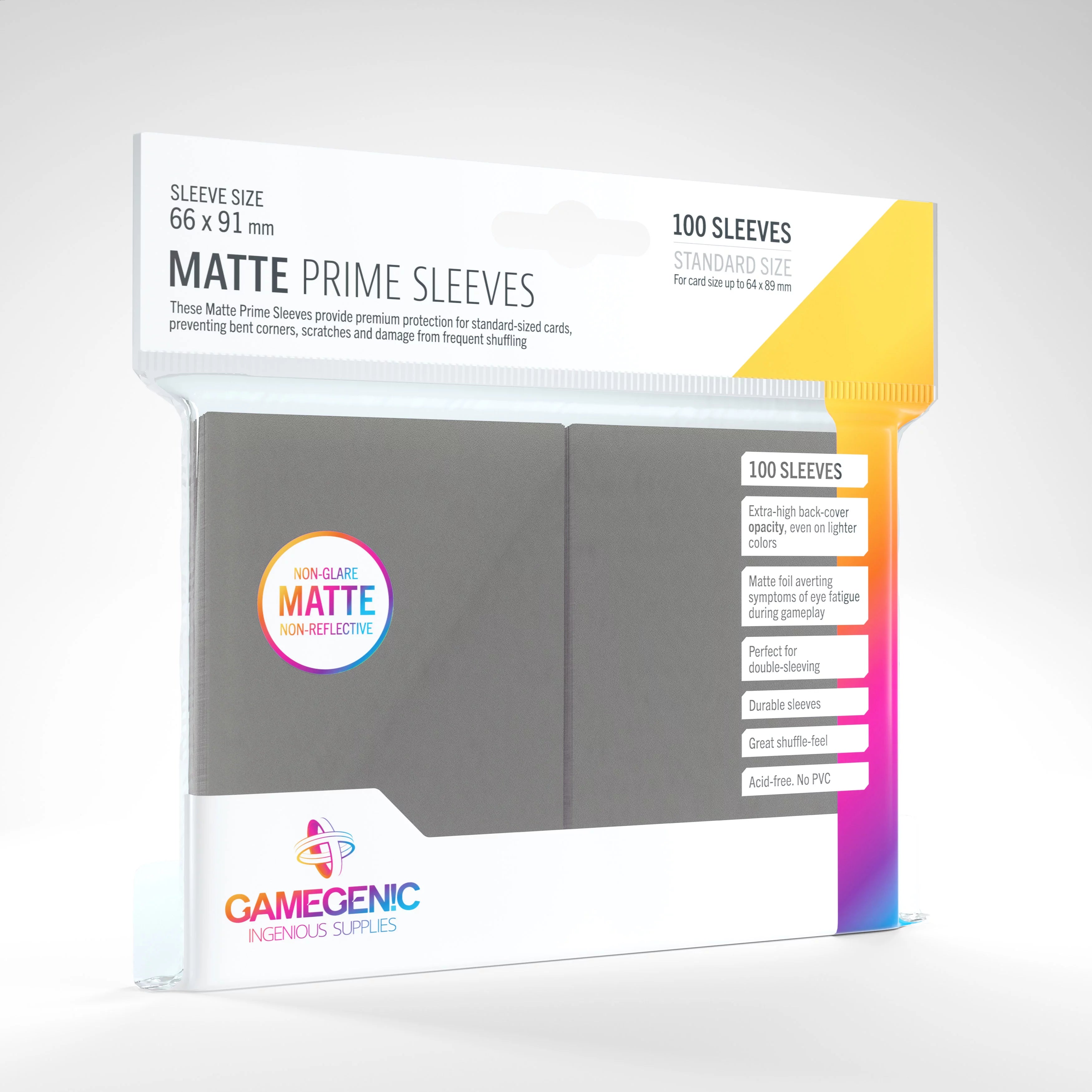 Sleeves  - Gamegenic - MATTE Prime Sleeves (100ct) | Event Horizon Hobbies CA