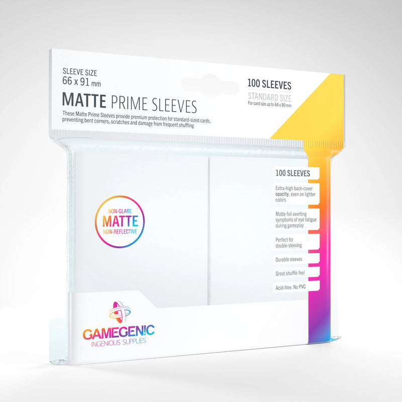 Sleeves  - Gamegenic - MATTE Prime Sleeves (100ct)