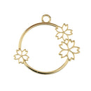 Beading - Earring  - Pendant Circle with Flowers
