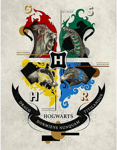 Hogwarts Harry Potter Slytherin - Paint By Number - Paint by numbers for  adult
