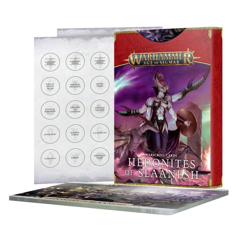 AOS - Hedonites of Slaanesh - Warscroll Cards