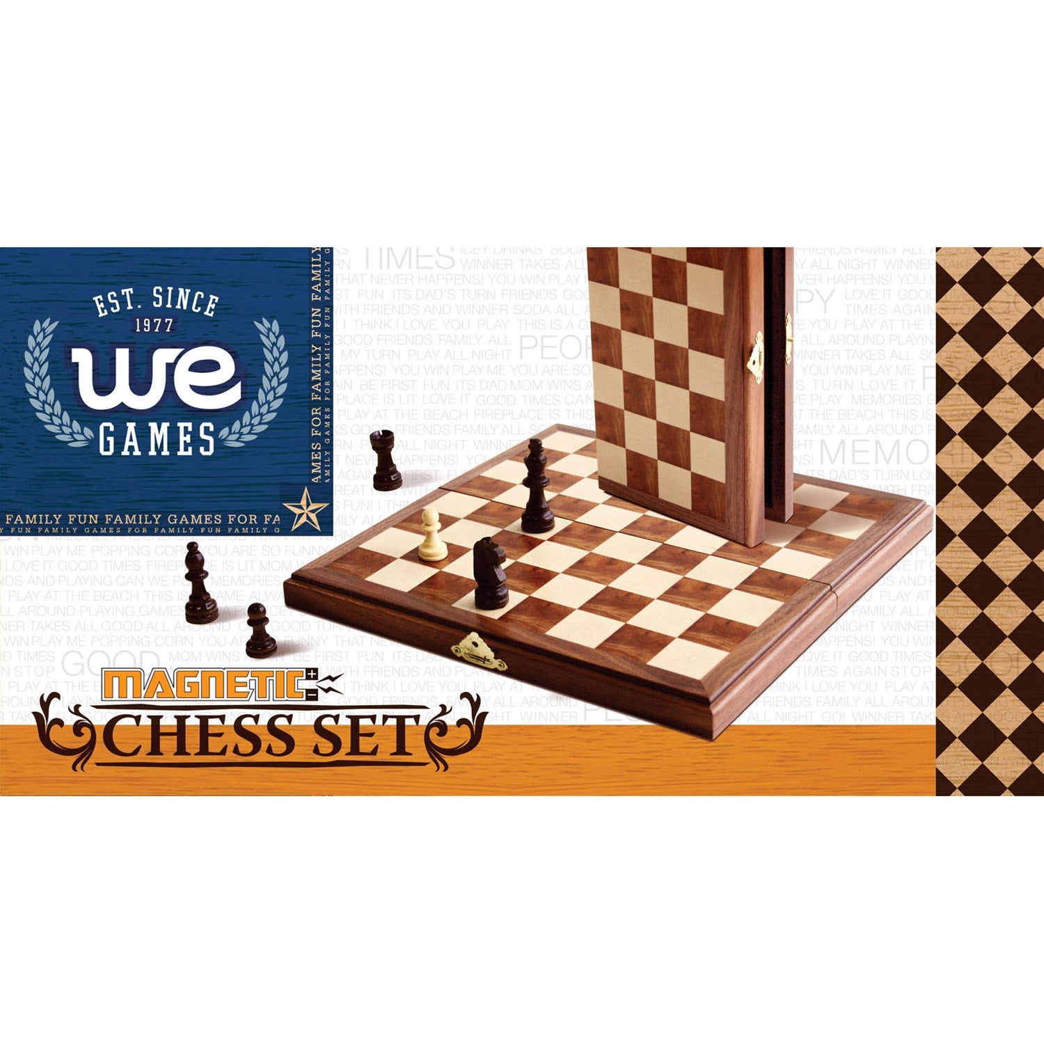 Board Games - WE Games - Magnetic Walnut 11" Chess Set | Event Horizon Hobbies CA