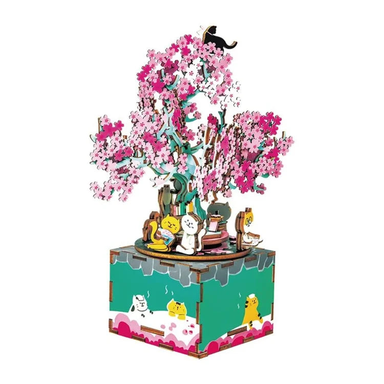 Crafts - Wooden Music Box - Cherry Blossom | Event Horizon Hobbies CA