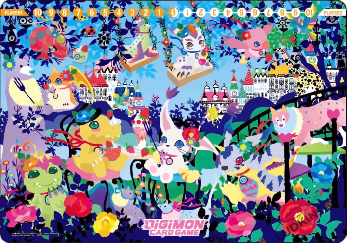 Digimon - Playmat Card Set 2- Floral Fun | Event Horizon Hobbies CA