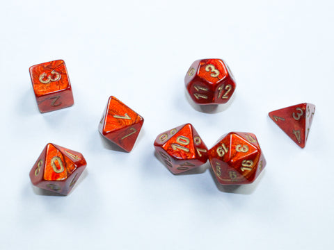 Dice - Chessex - Mini Polyhedral (7pc) - Scarab