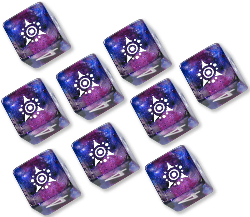 Dice - Infinite Black - Elder Dice (D6s)