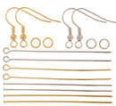 Beading - Earring - Fish Hook - Gold and Silver (2 sets)