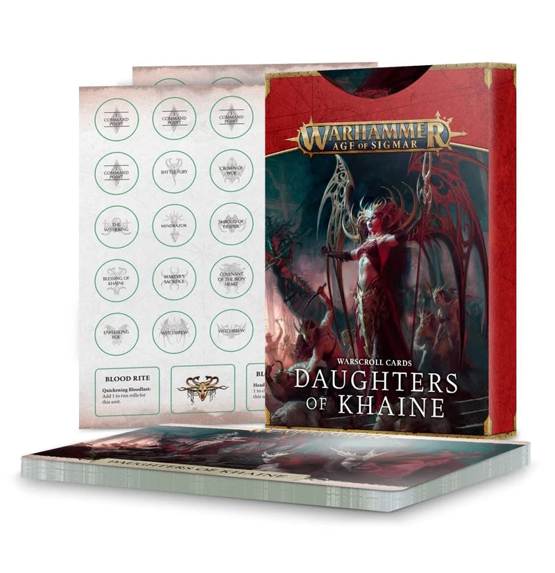 AOS - Daughters of Khaine - Warscroll Cards