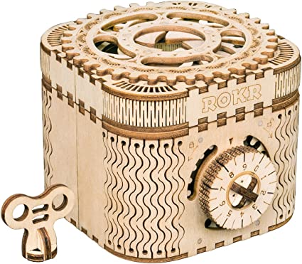 Crafts - Wooden Mechanical Gears - Treasure Box | Event Horizon Hobbies CA