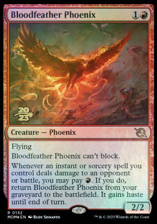 Bloodfeather Phoenix [March of the Machine Prerelease Promos] | Event Horizon Hobbies CA