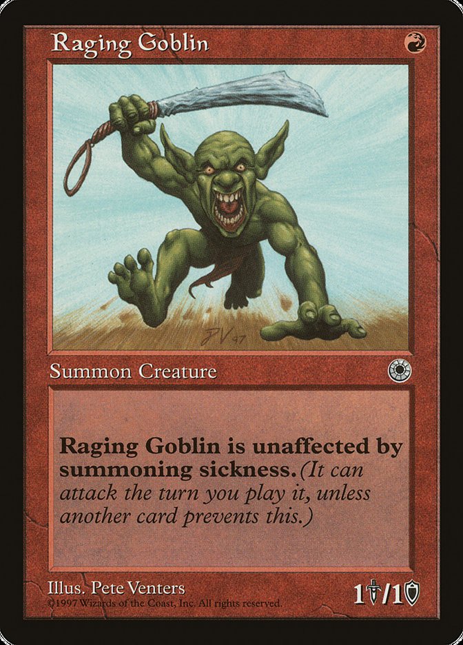Raging Goblin (No Flavor Text) [Portal] | Event Horizon Hobbies CA