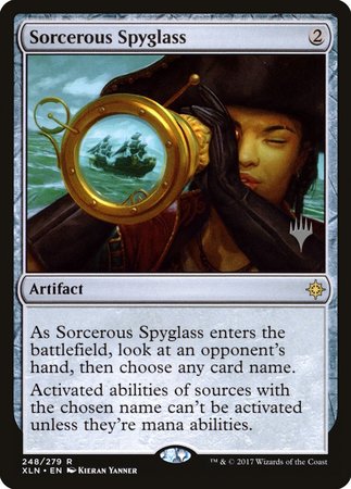 Sorcerous Spyglass [Ixalan Promos]