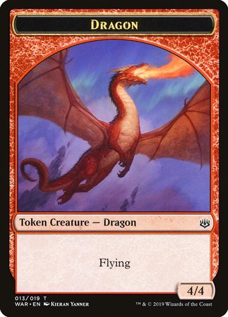 Dragon Token [War of the Spark Tokens] | Event Horizon Hobbies CA