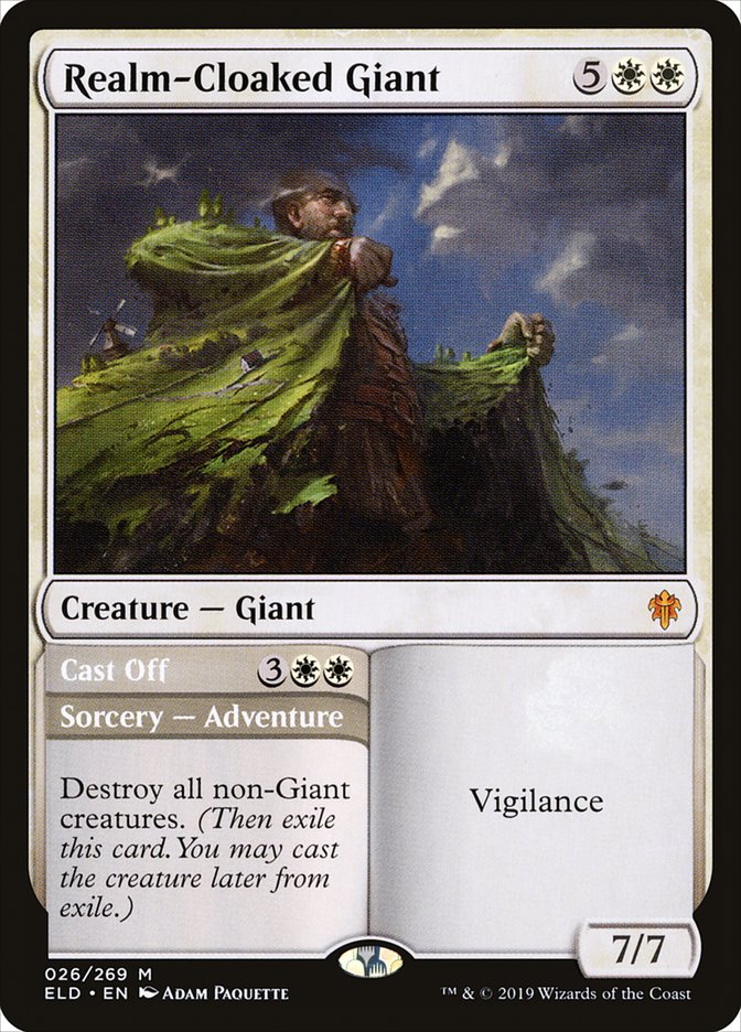 Realm-Cloaked Giant // Cast Off [Throne of Eldraine] | Event Horizon Hobbies CA
