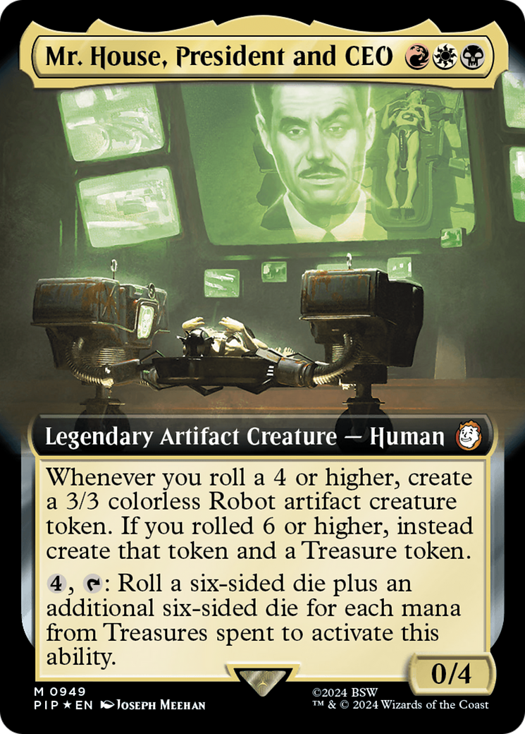 Mr. House, President and CEO (Extended Art) (Surge Foil) [Fallout] | Event Horizon Hobbies CA