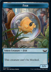 Fish // Wizard Double-sided Token [Streets of New Capenna Tokens] | Event Horizon Hobbies CA
