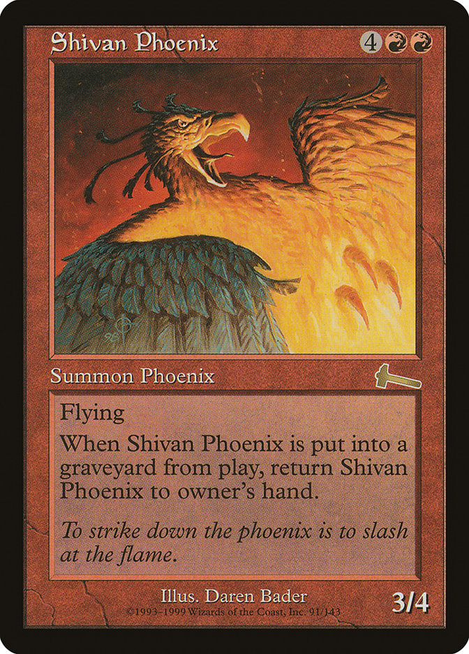 Shivan Phoenix [Urza's Legacy] | Event Horizon Hobbies CA