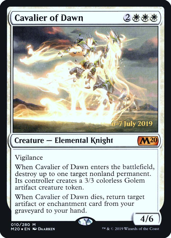 Cavalier of Dawn  [Core Set 2020 Prerelease Promos] | Event Horizon Hobbies CA