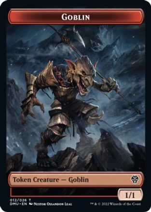 Zombie Knight // Goblin Double-sided Token [Dominaria United Commander Tokens] | Event Horizon Hobbies CA