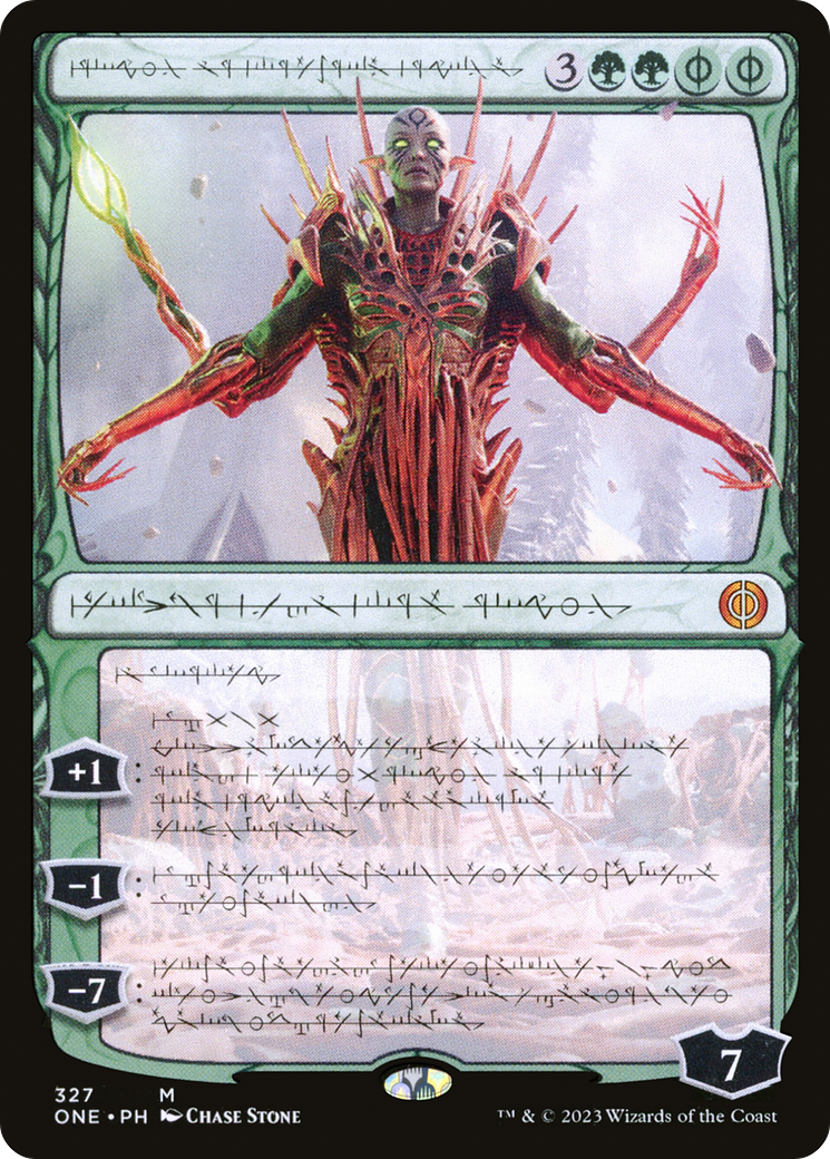 Nissa, Ascended Animist (Phyrexian) [Phyrexia: All Will Be One] | Event Horizon Hobbies CA