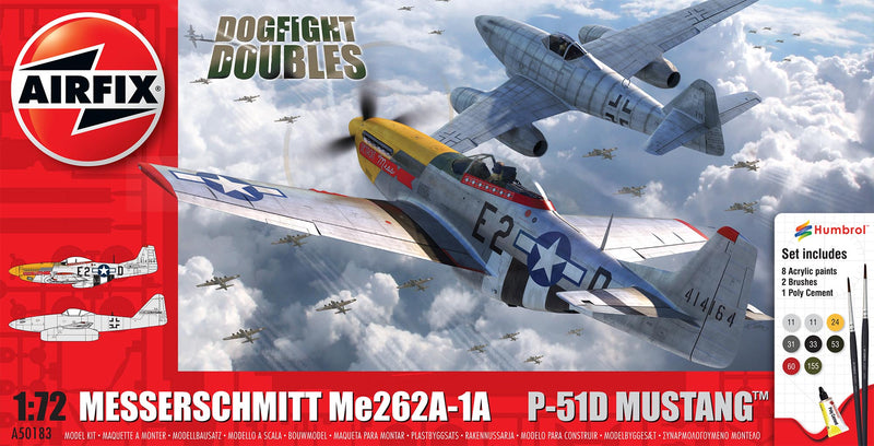 Model Kit - Airfix - Messerschmitt Me262 & P-51D Mustang Dogfight Double