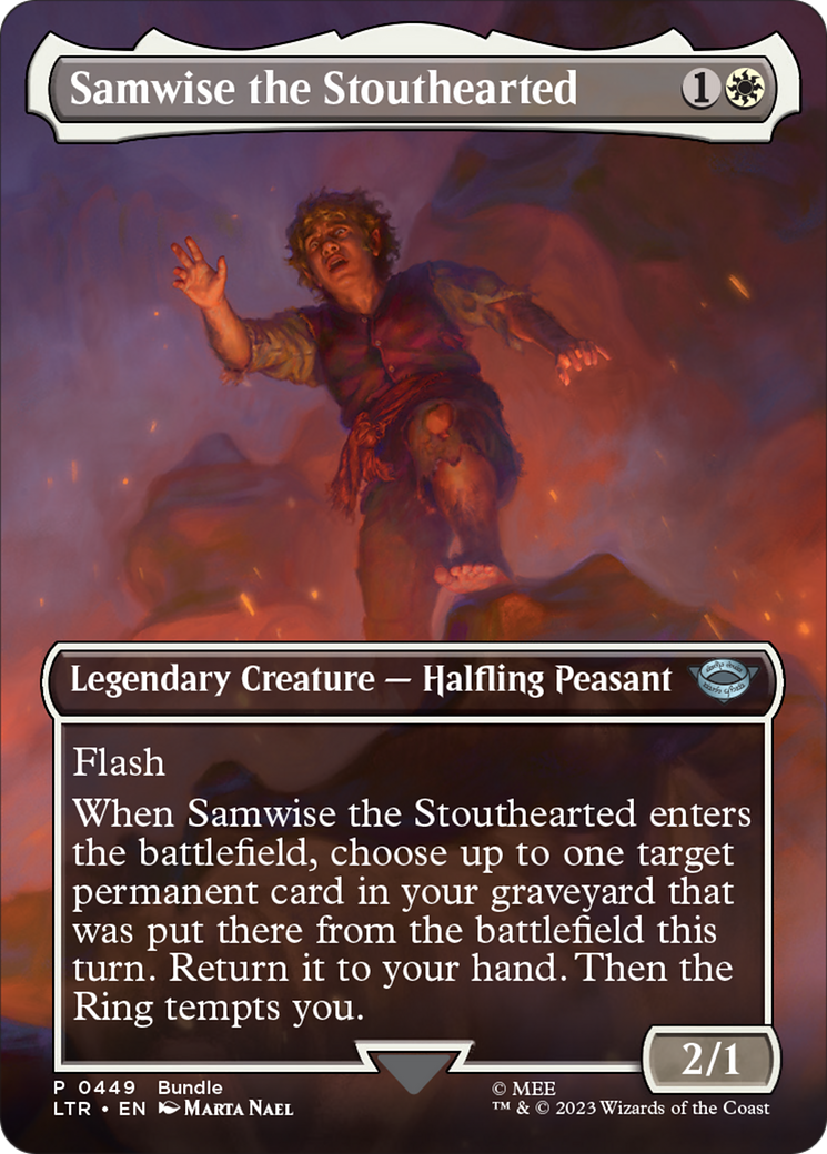 Samwise the Stouthearted (Borderless Alternate Art) [The Lord of the Rings: Tales of Middle-Earth] | Event Horizon Hobbies CA