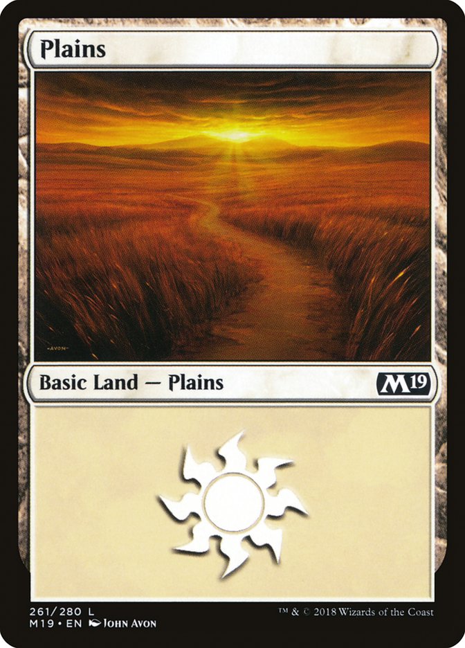 Plains (261) [Core Set 2019] | Event Horizon Hobbies CA