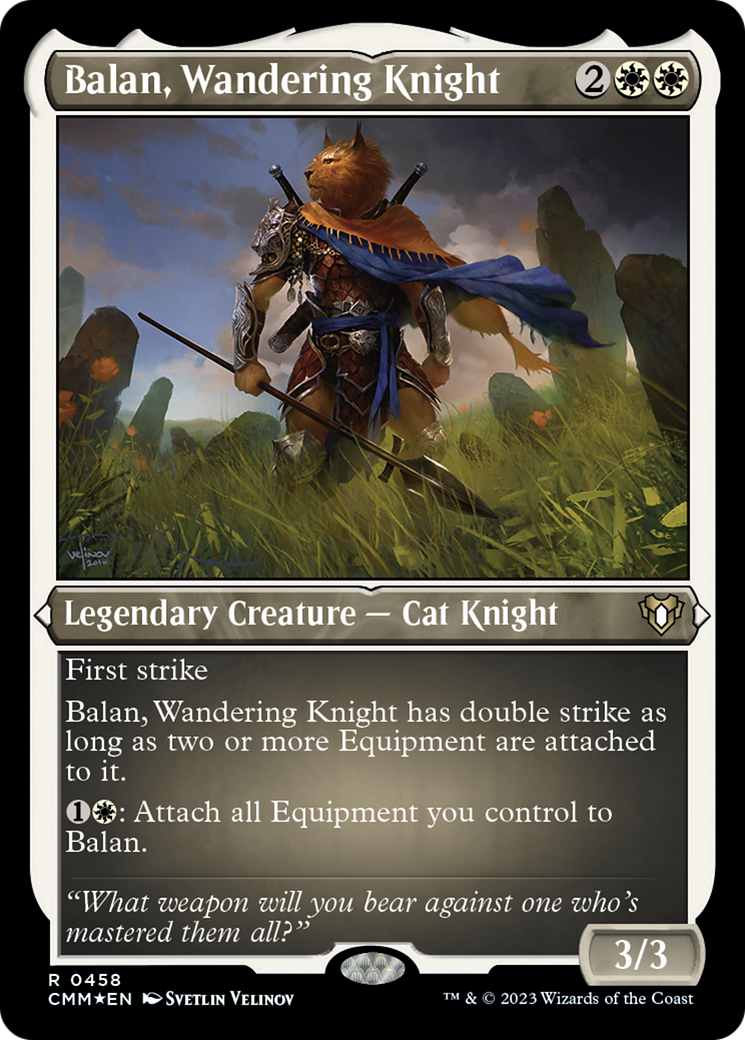 Balan, Wandering Knight (Foil Etched) [Commander Masters] | Event Horizon Hobbies CA