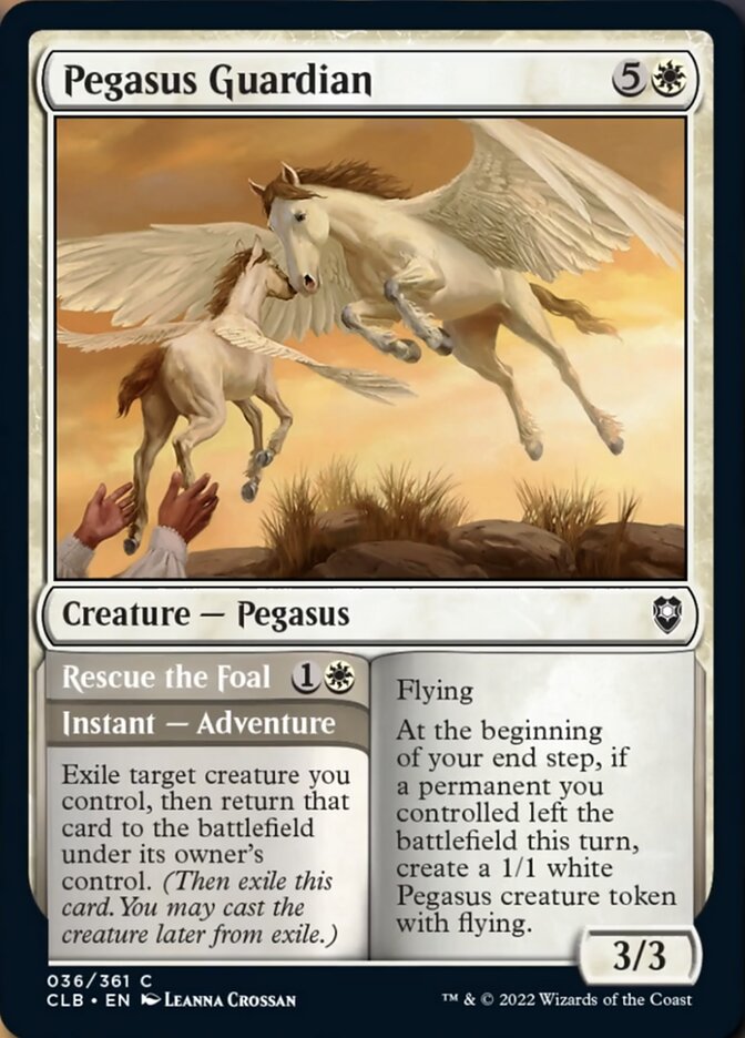 Pegasus Guardian // Rescue the Foal [Commander Legends: Battle for Baldur's Gate] | Event Horizon Hobbies CA