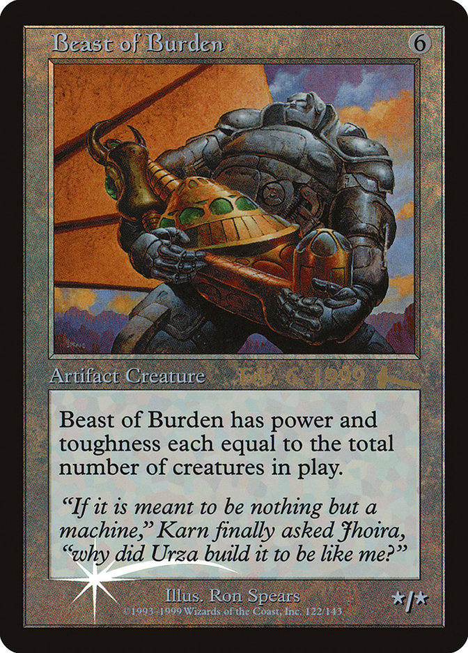 Beast of Burden [Urza's Legacy Promos] | Event Horizon Hobbies CA