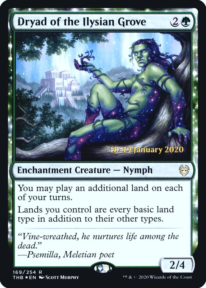 Dryad of the Ilysian Grove [Theros Beyond Death Prerelease Promos] | Event Horizon Hobbies CA